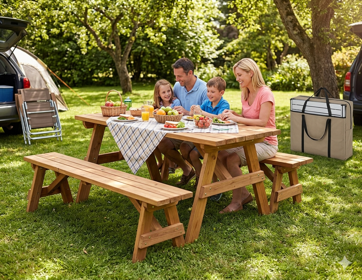 Outdoor Picnic Table Set